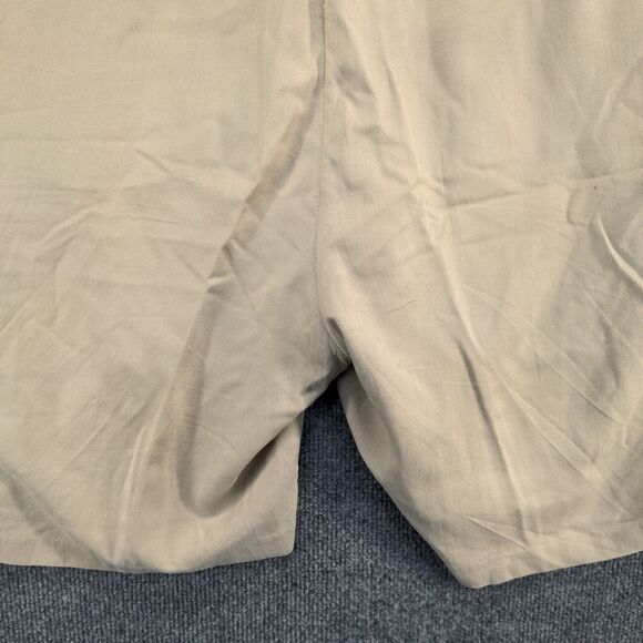 Jamaica Jaxx Mens Silk Chino Shorts Tan Size 40 Slash Pockets - Picture 9 of 13